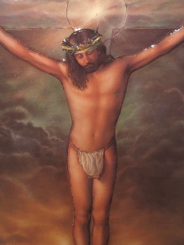 Cuadro Cristo Crucificado en 3D 