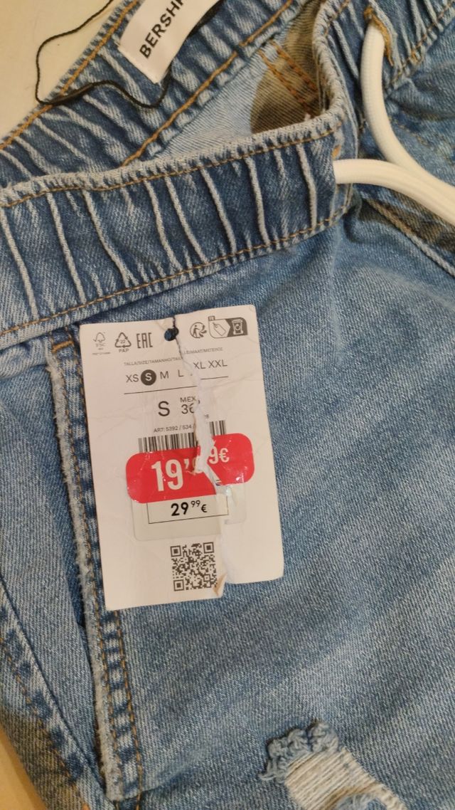 Pantalon vaquero hombre Bershka