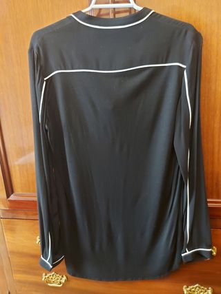 Camisa negra Massimo Dutti XS