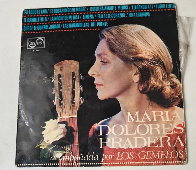 Disco vinilo María Dolores Pradera