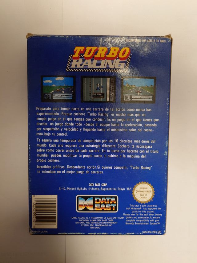 Turbo Racing NES PAL ESP