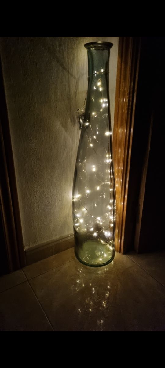 Lampara decorativa botella