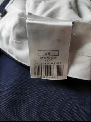 Pantalón azul. Chico. Talla 56