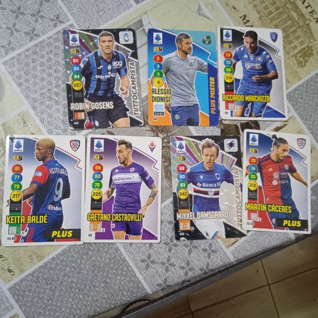 Lotto card calciatori panini