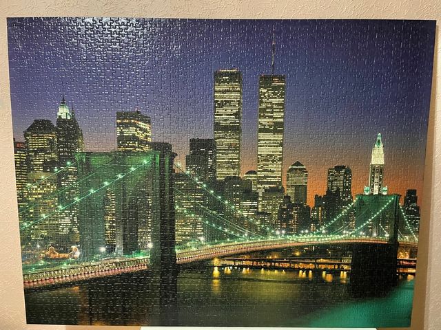 Cuadro puzzle torres gemelas