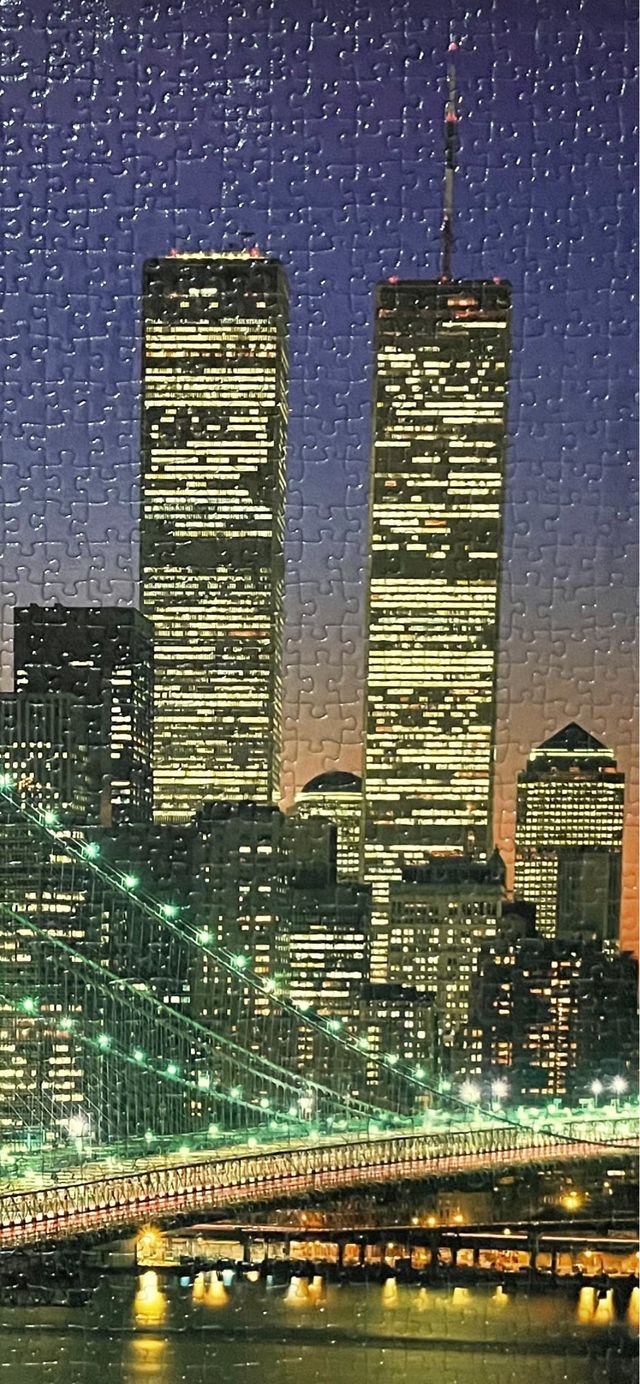 Cuadro puzzle torres gemelas