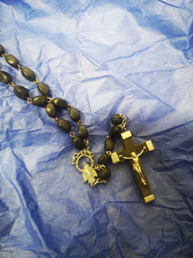 2 rosarios plata antiguos