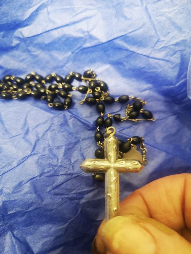 2 rosarios plata antiguos