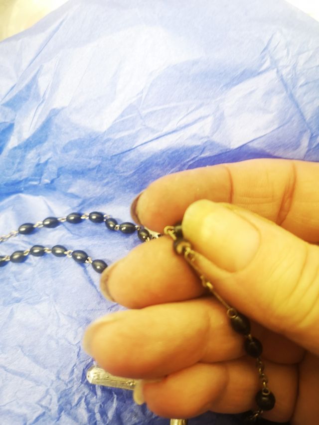 2 rosarios plata antiguos