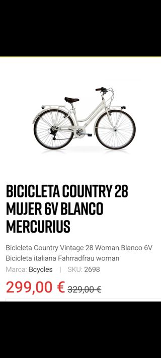 Bicicleta de ciudad de 28 " pulgadas.