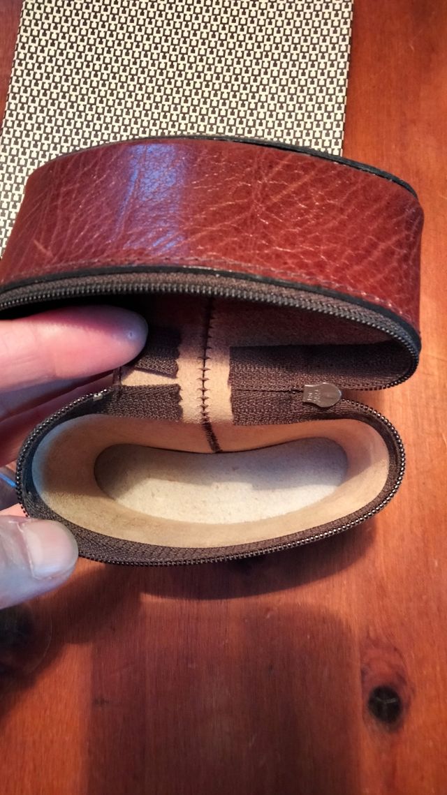 Fiaschetta vetro e vera pelle