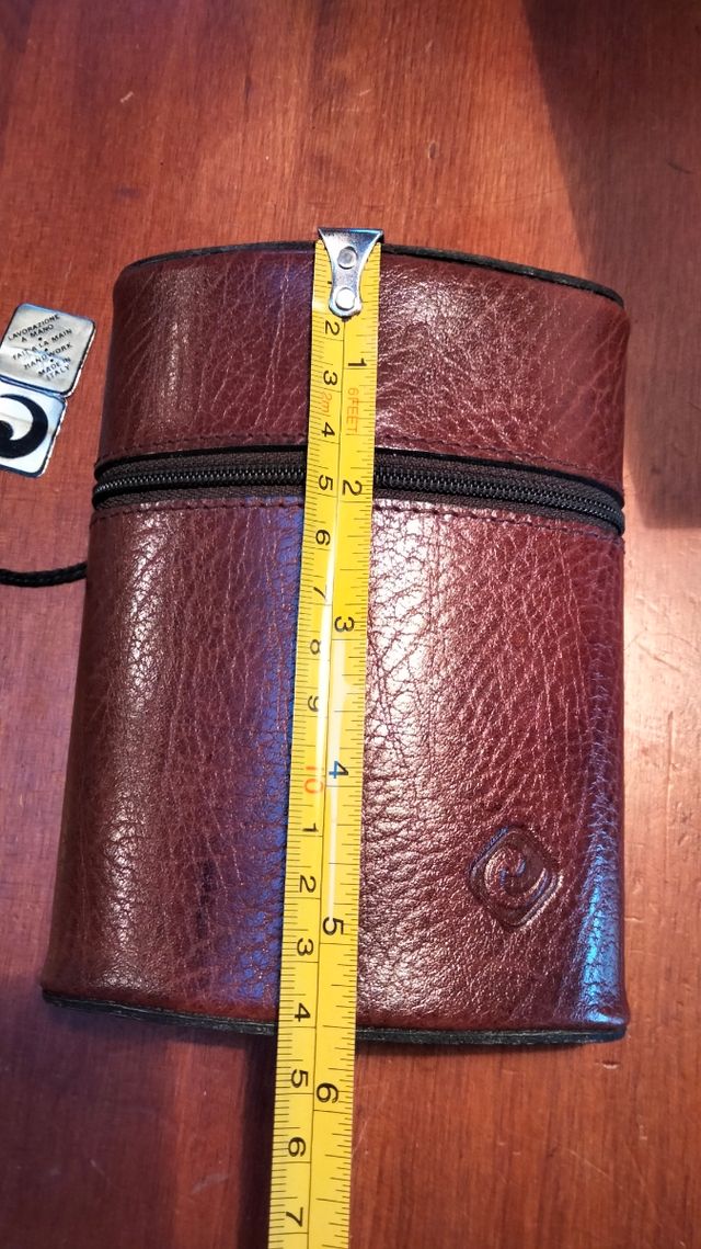 Fiaschetta vetro e vera pelle