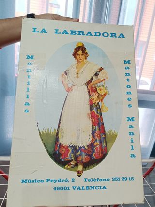 Mantón manila seda a mano