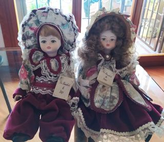 Coppia bambole di Jago di porcellana