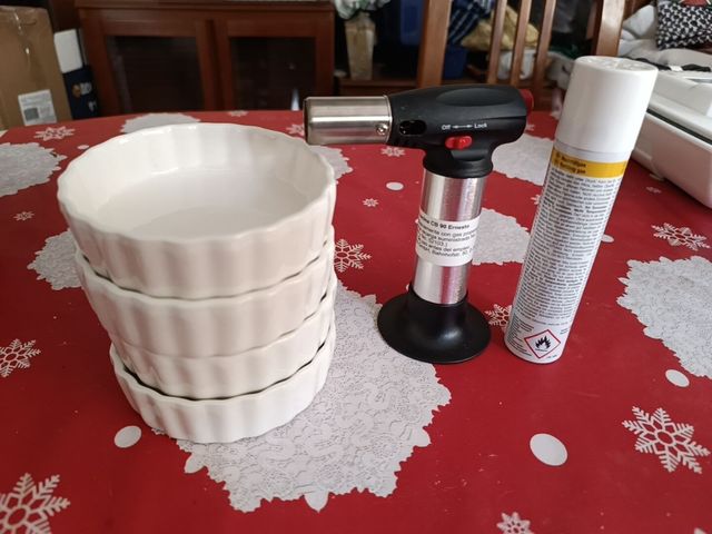 Soplete cocina con recarga y recipiented