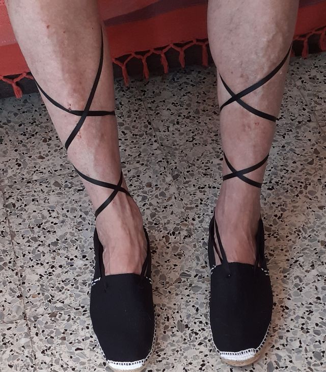 Espardeña/Alpargata con cintas
