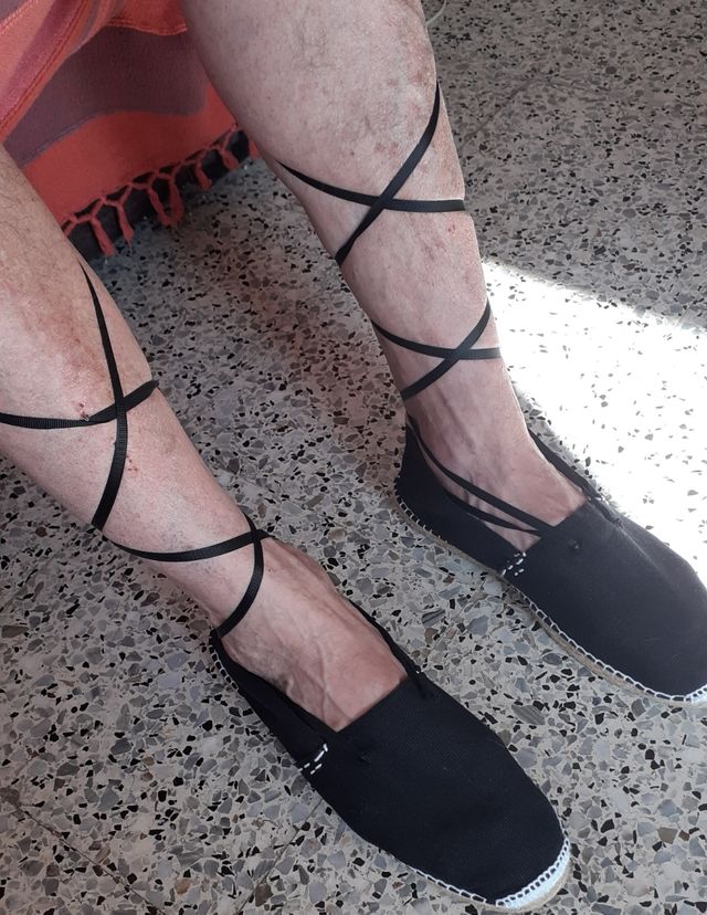 Espardeña/Alpargata con cintas