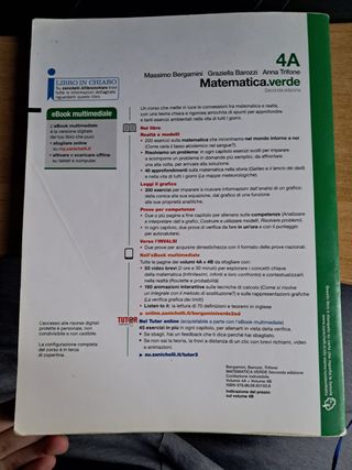 ZANICHELLI - Matematica verde (Volume 4A+Volume 4B
