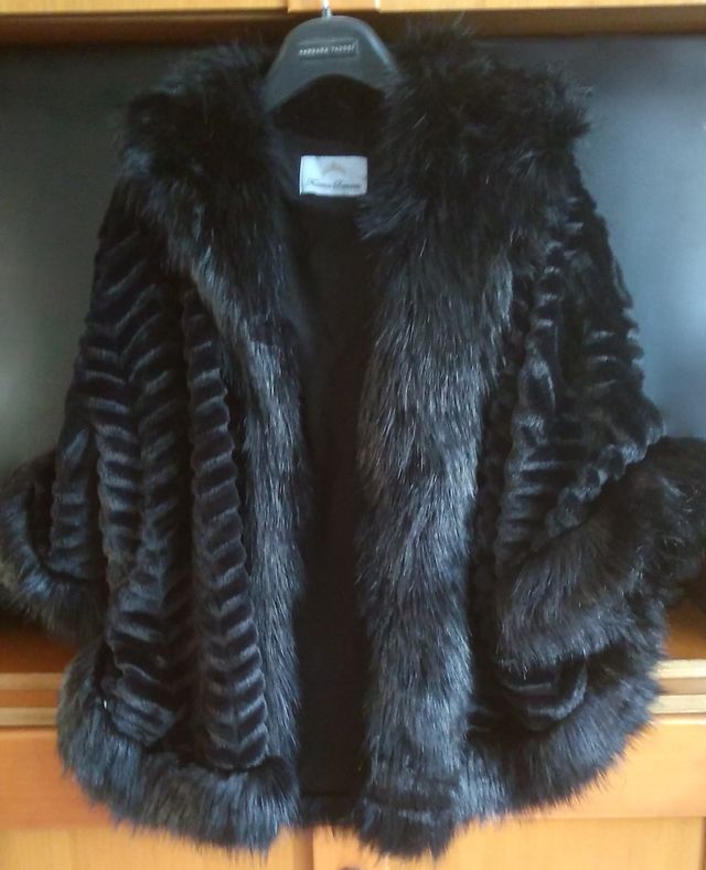 Mantella da donna LARGE Nero made in italy