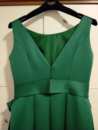 Vestido de novia  aire color verde