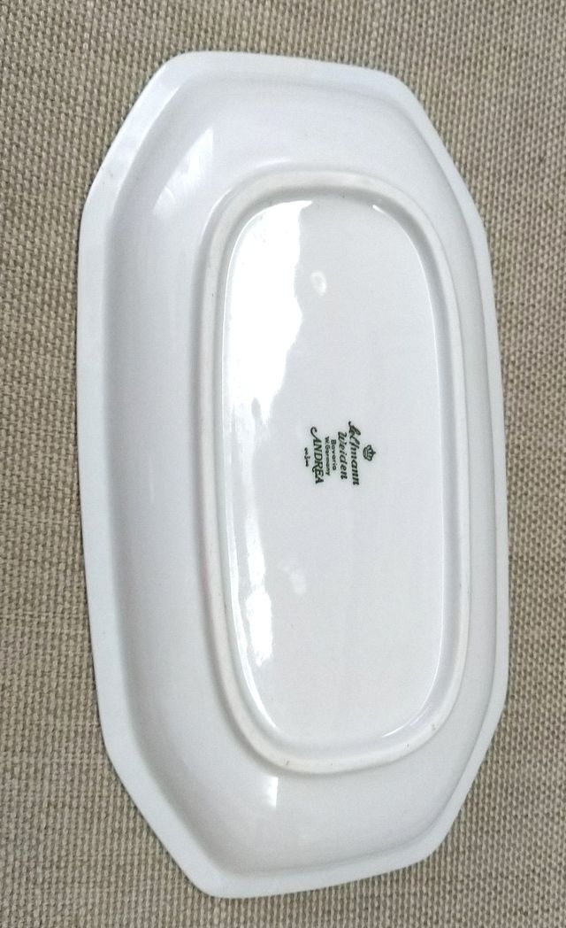 Set piatti in porcellana fine SW e 1 vassoio