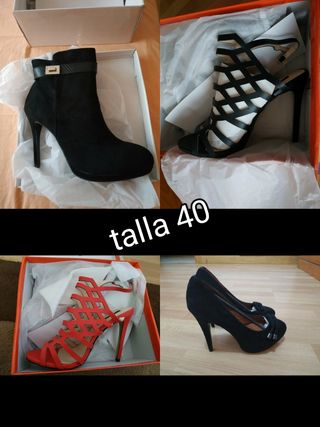 Zapatos nuevos diferentes tallas