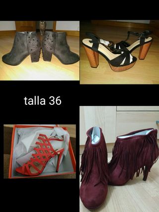 Zapatos nuevos diferentes tallas