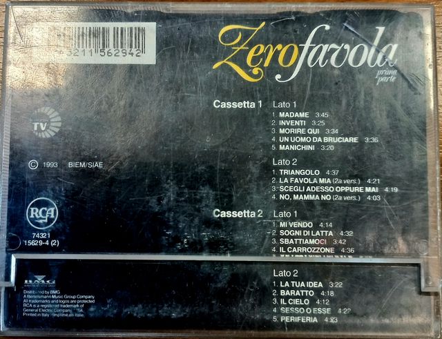 Musicassetta Renato Zero