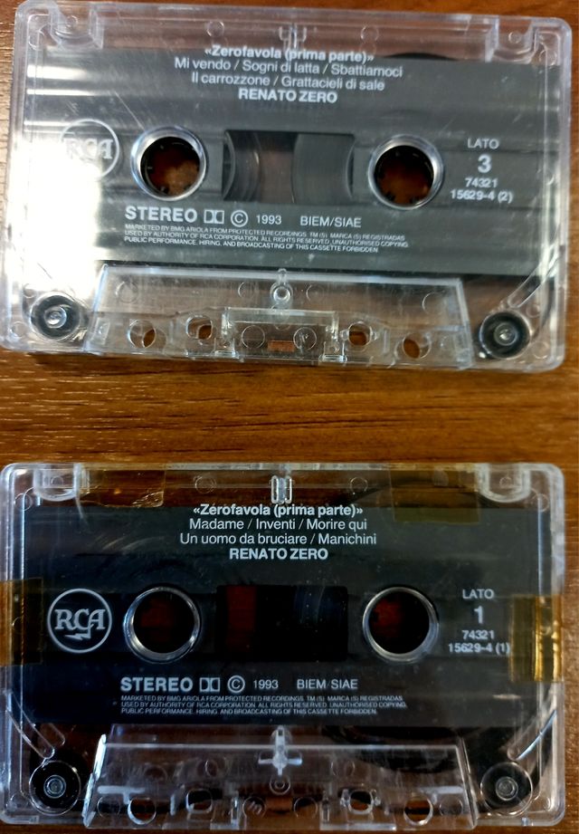 Musicassetta Renato Zero