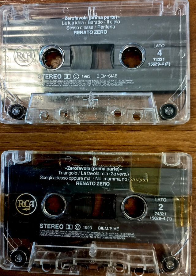 Musicassetta Renato Zero