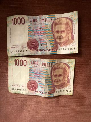 Banconote italiane in lire 