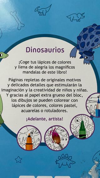 LIBRO COLOREAR DINOSAURIOS