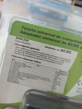 Cargador universal de portátii y +