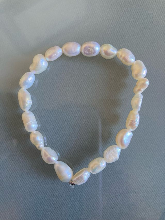 pulsera perlas auténticas primera comunión