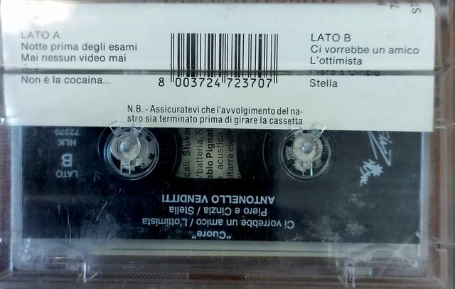 Musicassette Antonello Venditti