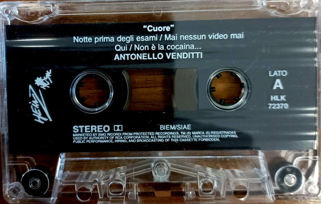 Musicassette Antonello Venditti