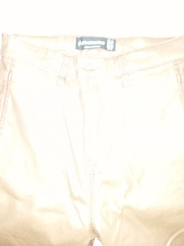 Pantalon cuero marron