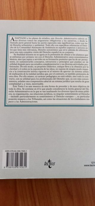 Derecho Administrativo. Tomo I. Manuel