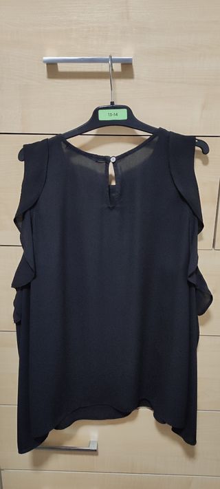 Blusa negra Pull & Bear
