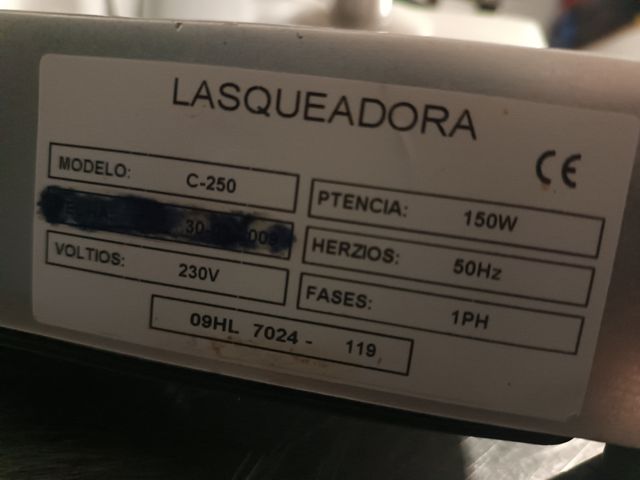 Cortadora de fiambre nueva