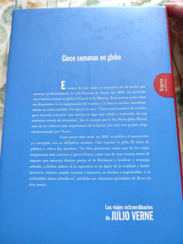 Julio Verne: CINCO SEMANAS EN GLOBO. NUEVO