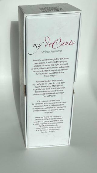 Mini decanter My deCanto nuovo con scatola 