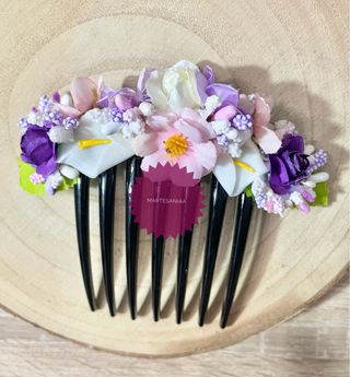 Peineta de flores, huertana fallera (VENDIDA)