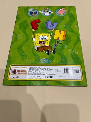 Sticker Album Topps Spongebob Vuoto