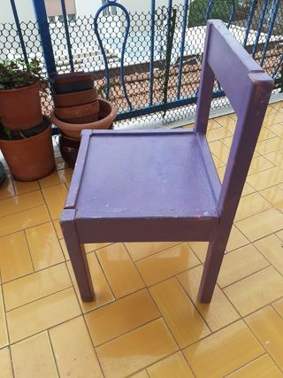 Seggiolina bambina legno