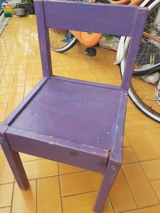 Seggiolina bambina legno