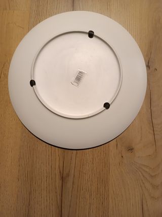 Vaso con cornice e piatto