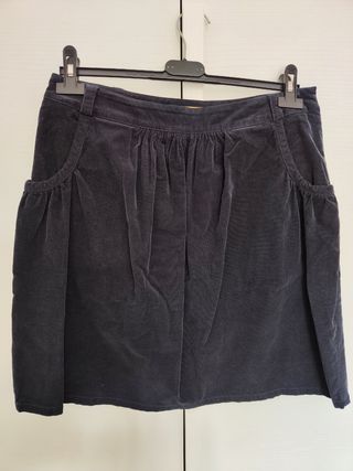 Gonna velluto blu Conbipel tg 42