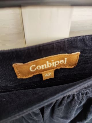 Gonna velluto blu Conbipel tg 42