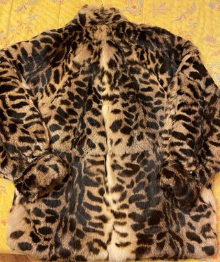 Giacca in vera pelliccia maculata vintage